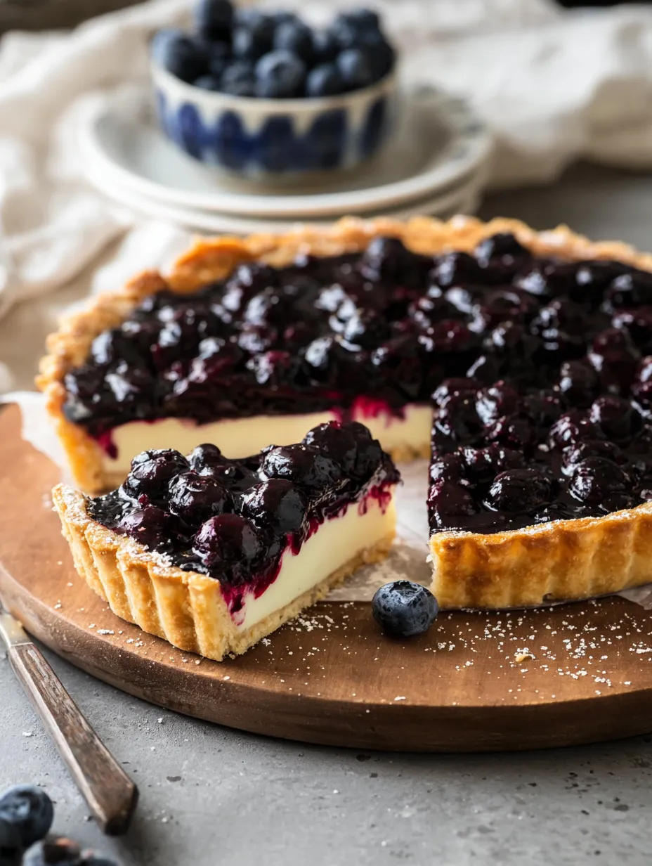 Blueberry Cheese Tart 3 4